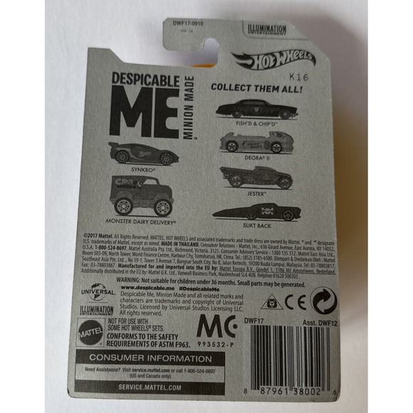 Hot‎ Wheels 2017  Despicable Me Complete Set Factory Sealed - Picture 7 of 13